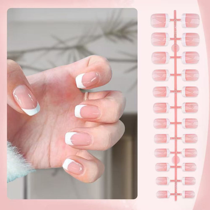 French Tip Press-On Nails Stornfield