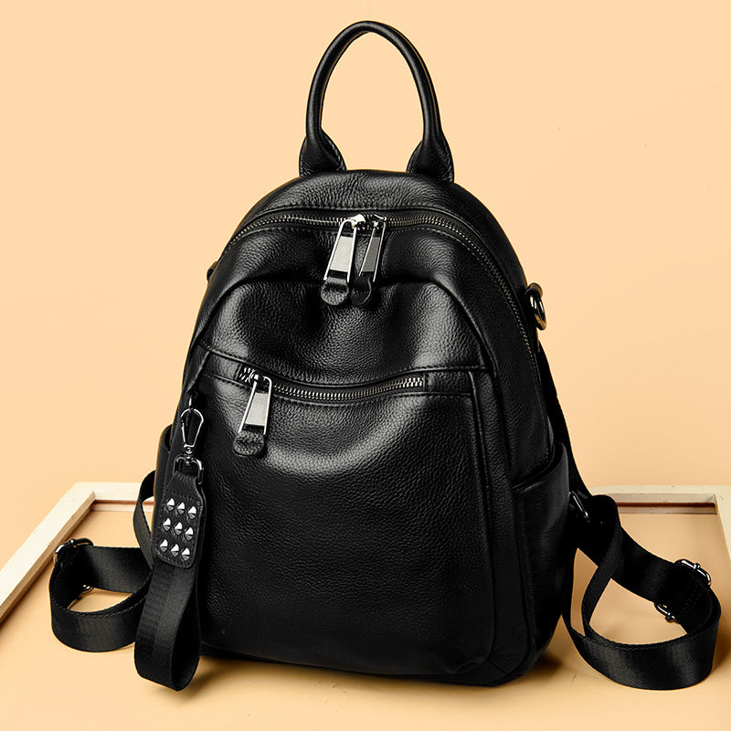 Versatile Multi-Functional Leather Backpack Stornfield