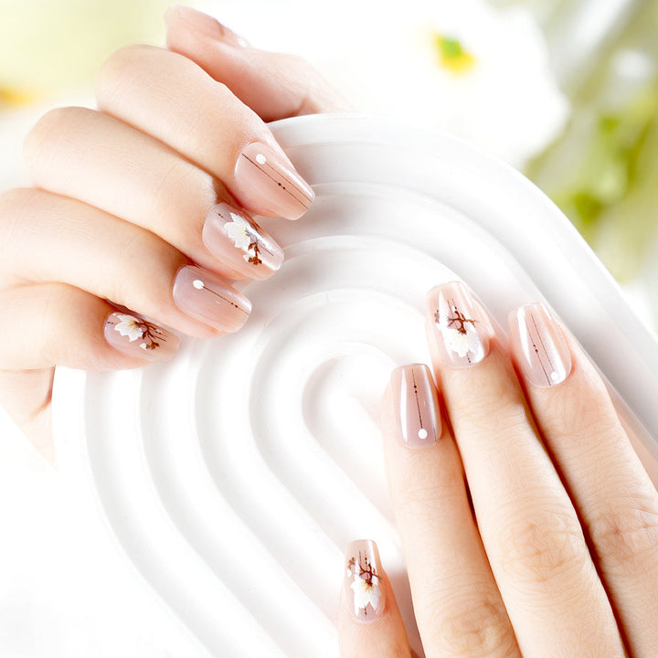Artistic Floral Nail Wraps Stornfield