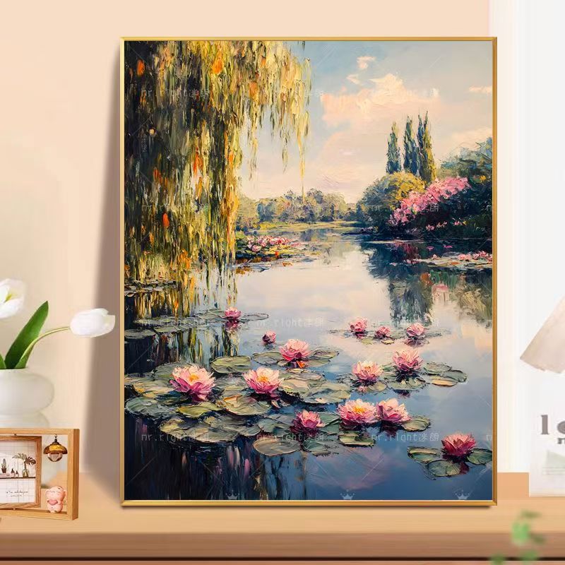 Floral Landscape Oil Painting Wall Art Stornfield