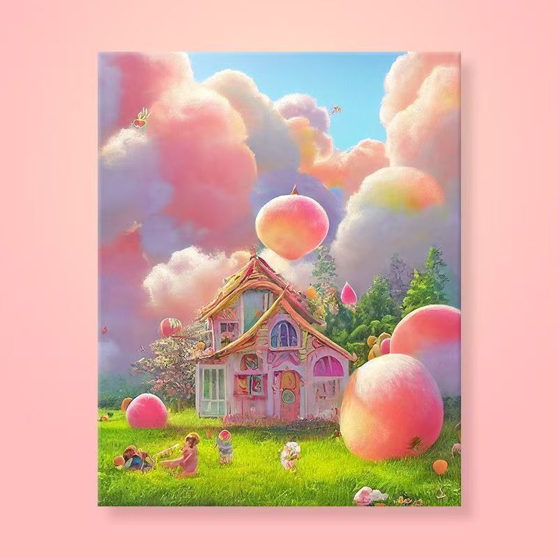 Whimsical Fantasy Landscape Canvas Art Stornfield