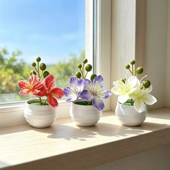 Lifelike Floral Centerpiece for Home Decor Display