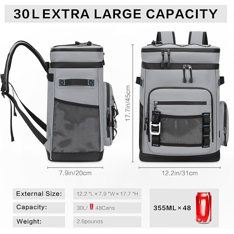 Insulated picnic backpack bag with multiple compartments Stornfield