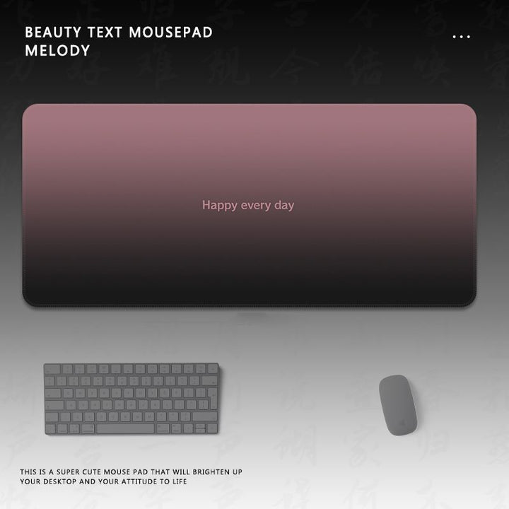 Motivational Text Gaming Mouse Pad