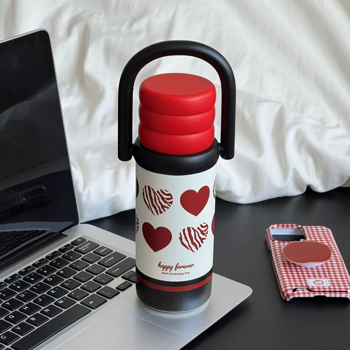 Ladies Insulated Drink Bottle with Design and Practical Handle Stornfield