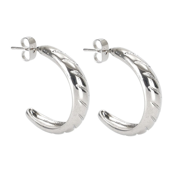 Sleek Curved Huggie Earrings Stornfield