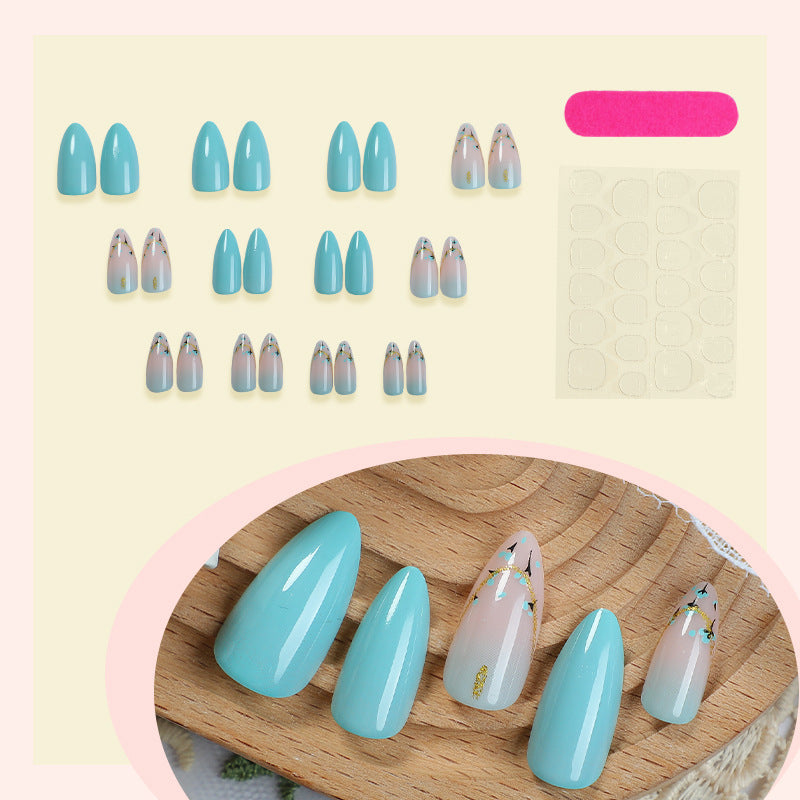 Artistic Floral Press-On Nails Stornfield