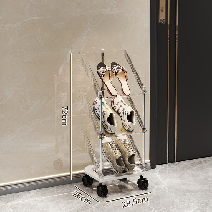 Shoe rack with transparent design Stornfield