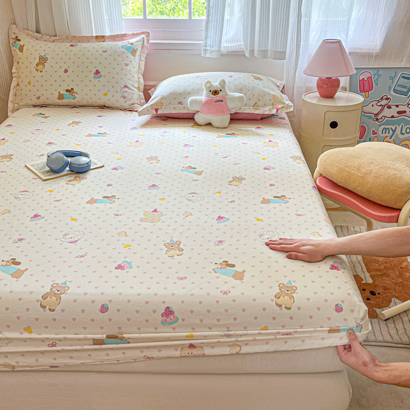 Floral Patterned Fitted Sheet Set