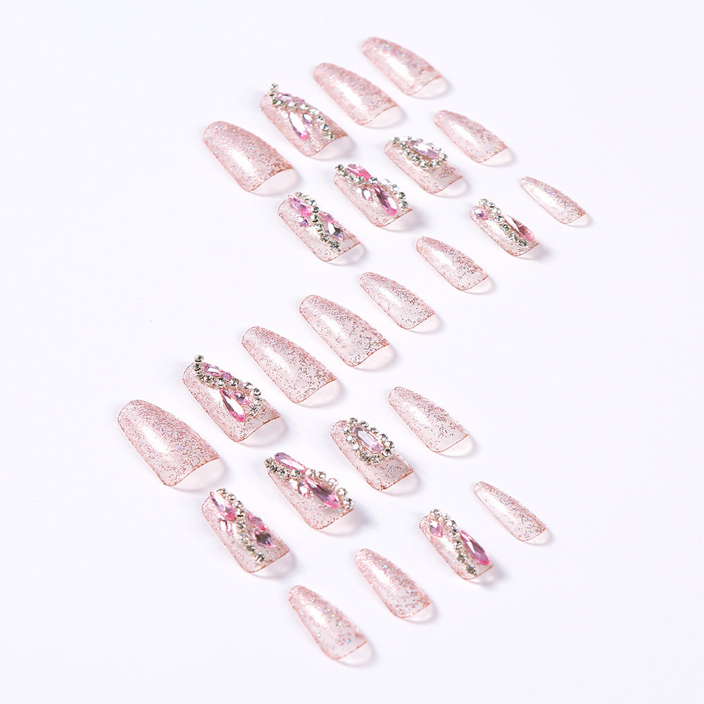 Glamorous Rhinestone-Decorated Press-On Nail Tips Stornfield