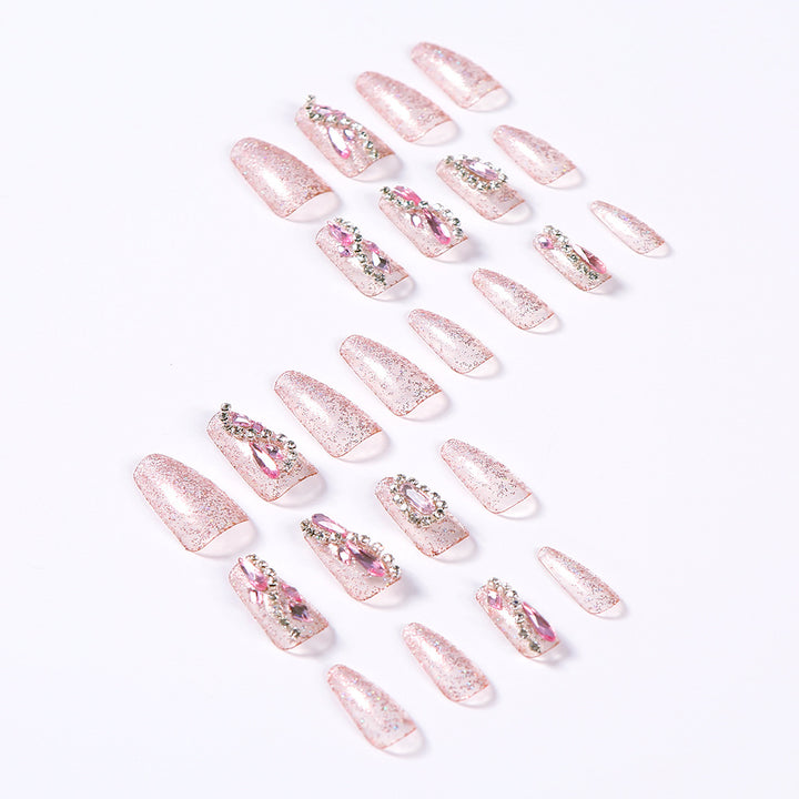 Glamorous Rhinestone-Decorated Press-On Nail Tips Stornfield