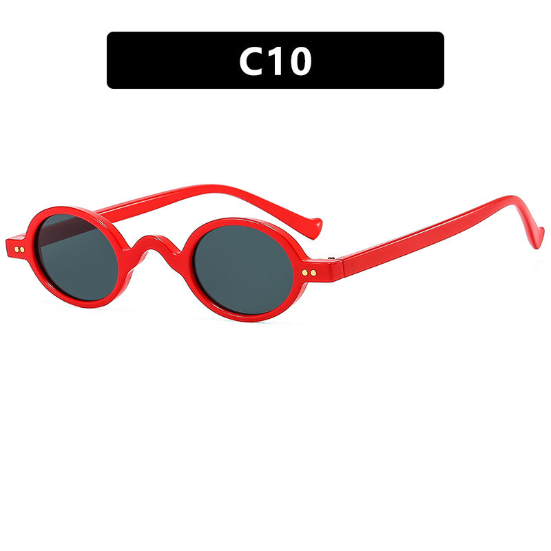 Women's round sunglasses with distinctive design and high-quality plastic frame Stornfield