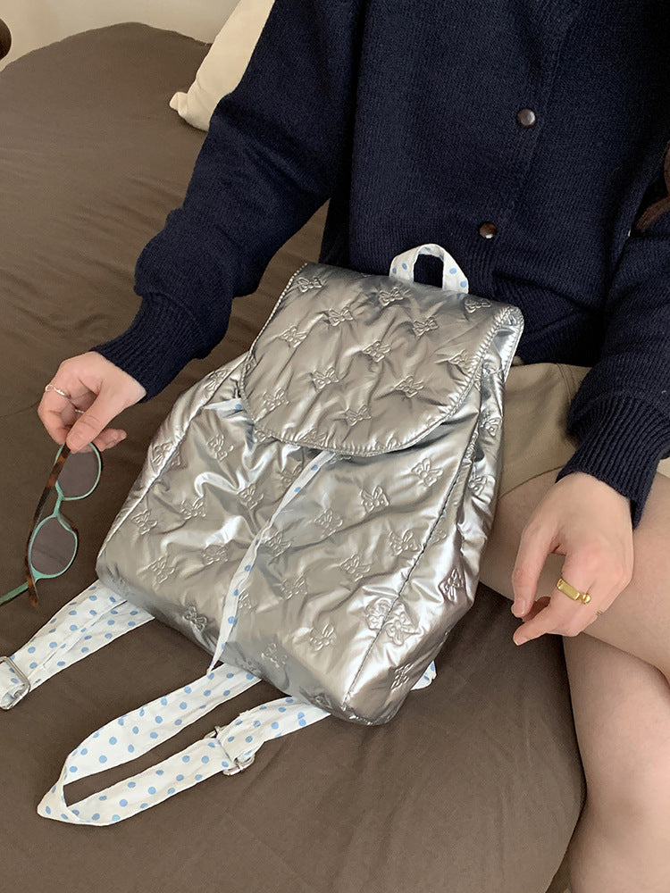 Backpack with velvet-soft upper material and elegant flap closure Stornfield