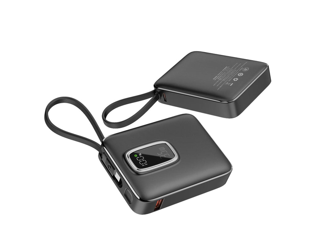 Portable power bank with integrated LED display and fast charging function Stornfield