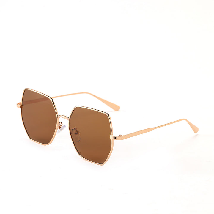 Women fashionable hexagonal sunglasses with UV protection Stornfield