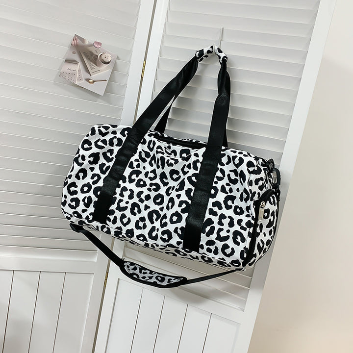 Fashionable Zebra Patterned Gym Duffle Bag Stornfield