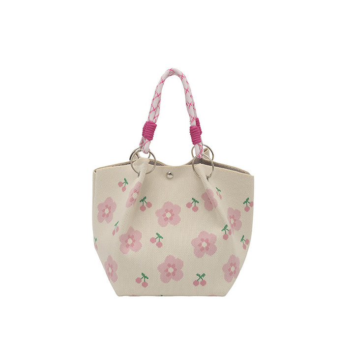 WoFloral Print Textured Handbag Stornfield