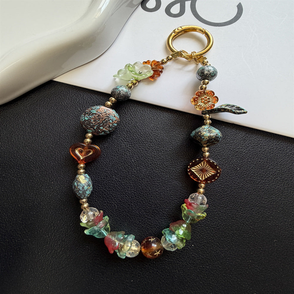 Artistic Beaded Charm Keychain Stornfield