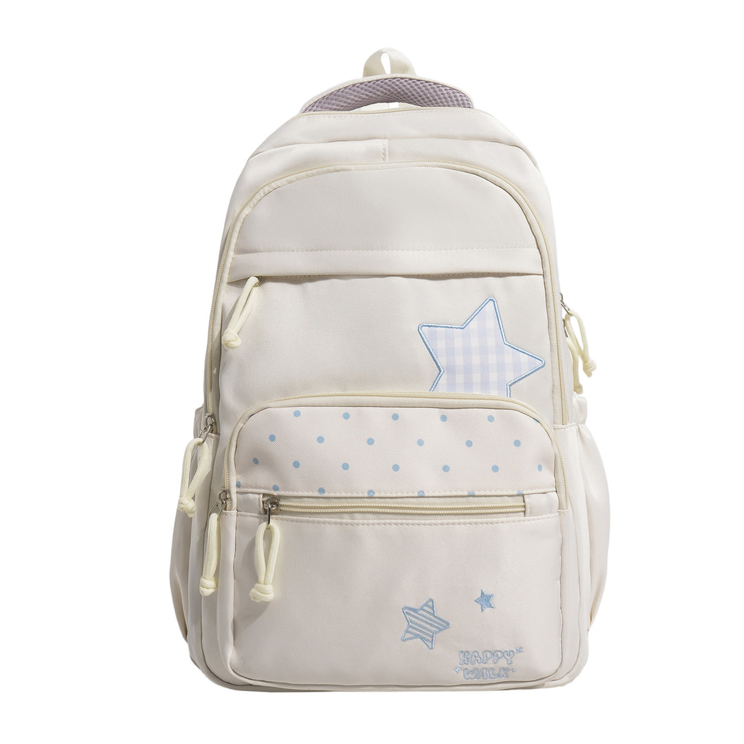 Playful Star-Embellished School Backpack Stornfield