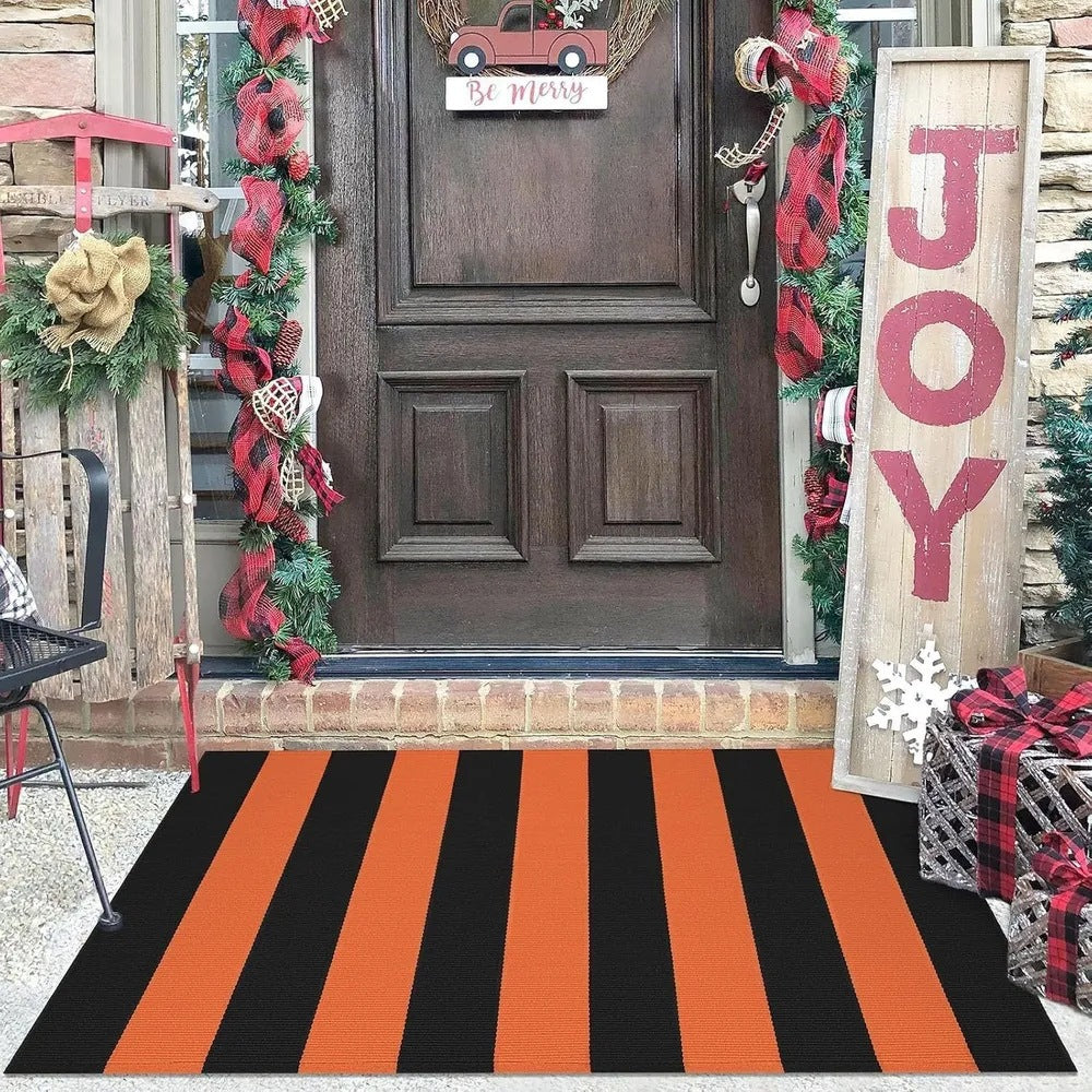 Decorative Striped Entry Mat