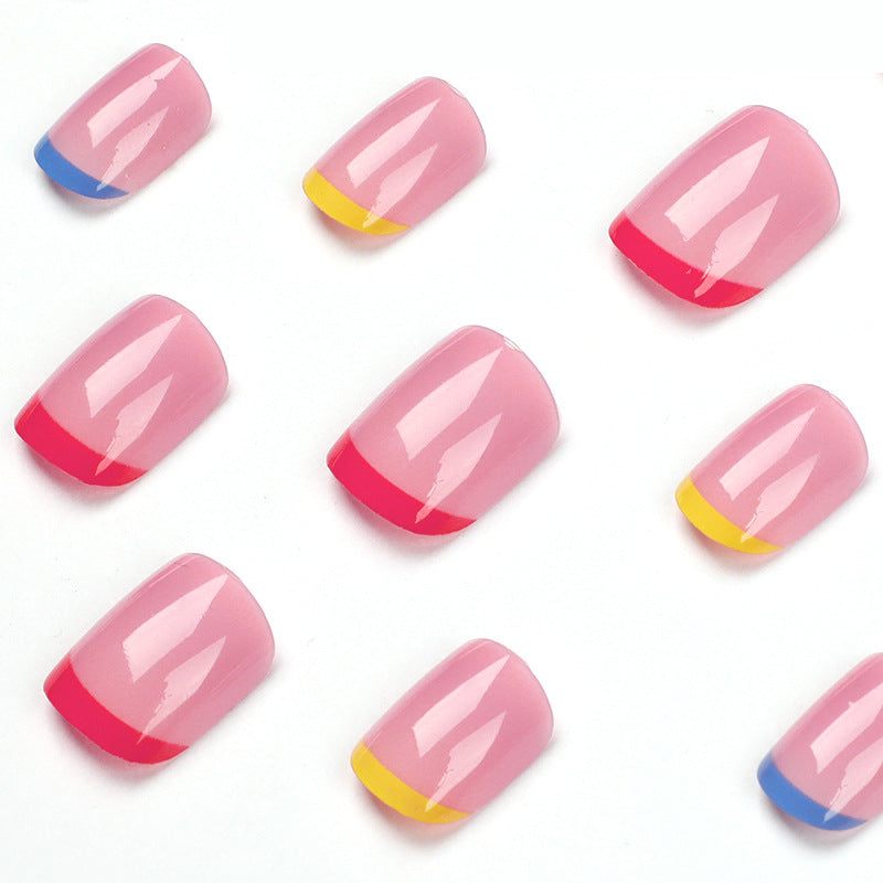 Nail art with colorful tips Stornfield
