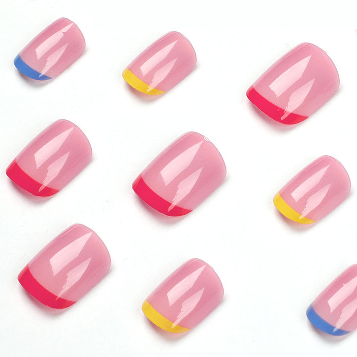 Nail art with colorful tips Stornfield