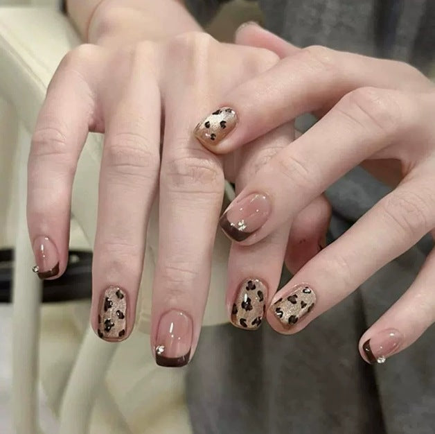 Artistic Leopard Print Nail Enhancements Stornfield