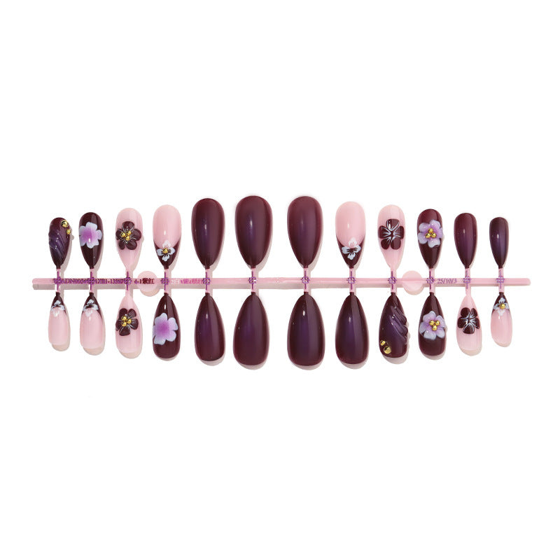 Floral Embellished Press-On Nail Set Stornfield 1788496103