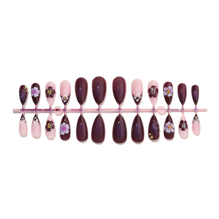 Floral Embellished Press-On Nail Set Stornfield 1788496103