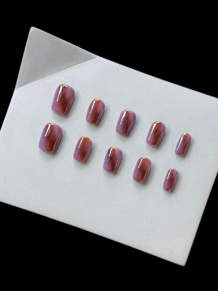 Artistic Marble Effect Press-On Nails