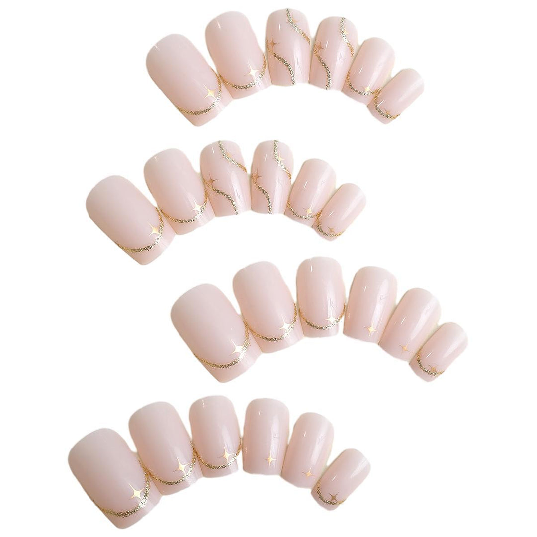 Elegant Press-On Nail Art Set Stornfield