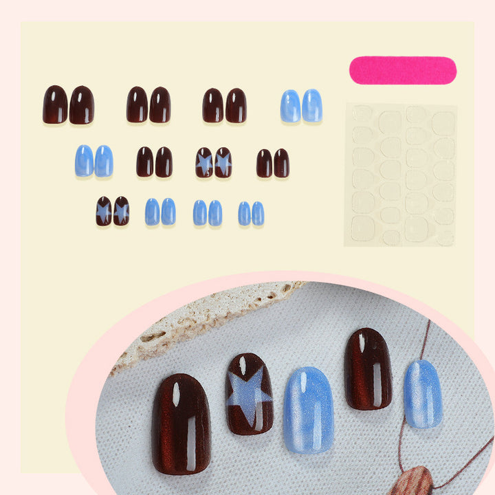 creative nail art set with star-shaped accents Stornfield