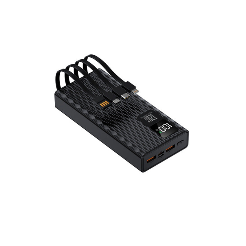 High-performance power bank with integrated fast charging ports and LCD display Stornfield