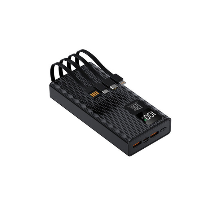 High-performance power bank with integrated fast charging ports and LCD display Stornfield
