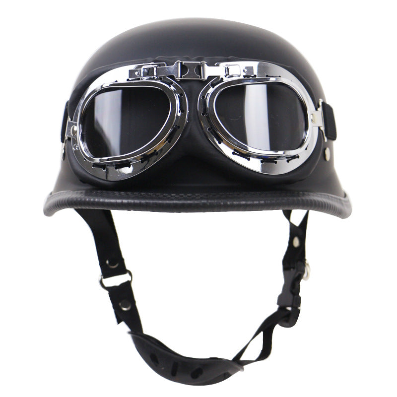 Vintage Motorcycle Helmet with Protective Goggles Stornfield