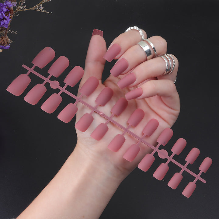 Matte Finish Press-On Nail Set Stornfield