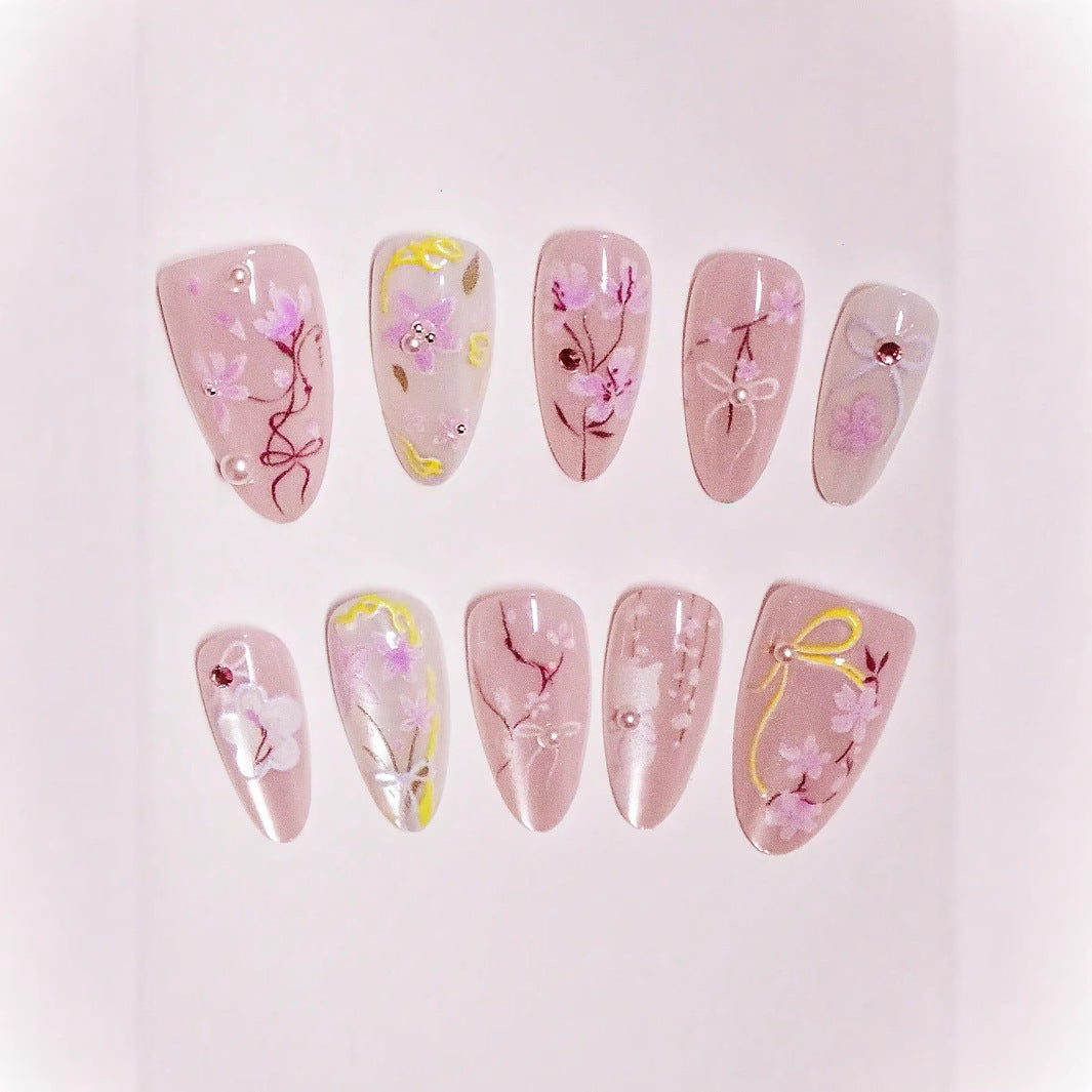 Artistic Press-On Nail Art Set Stornfield