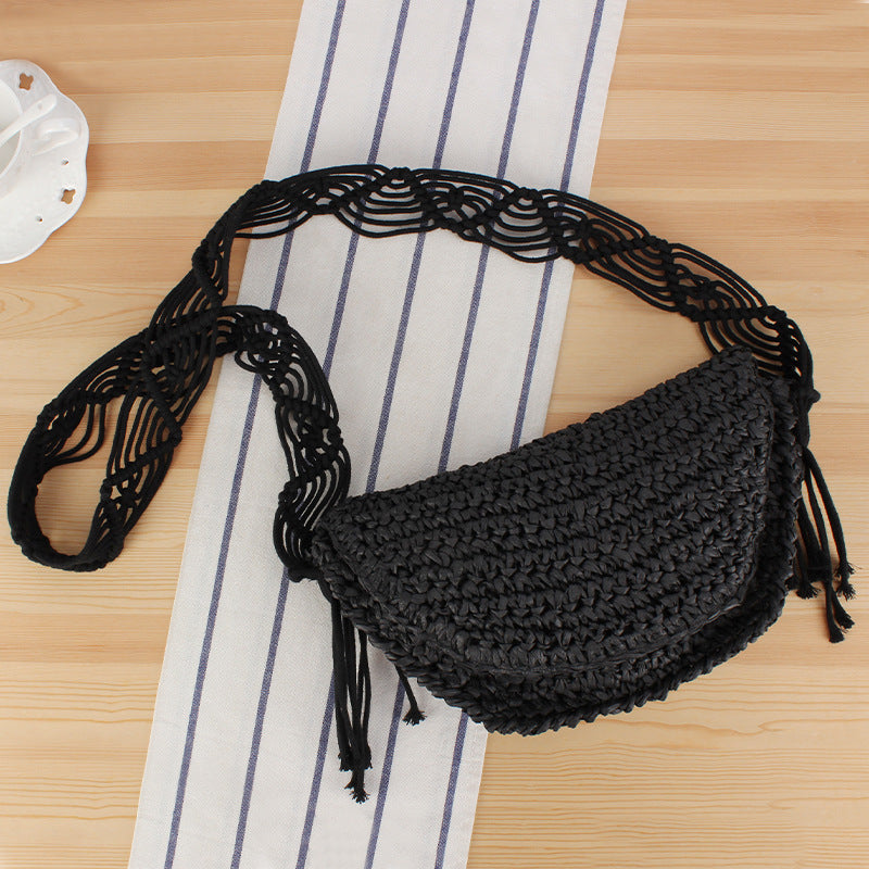 Braided Shoulder Bag in Creative Macrame Design Stornfield