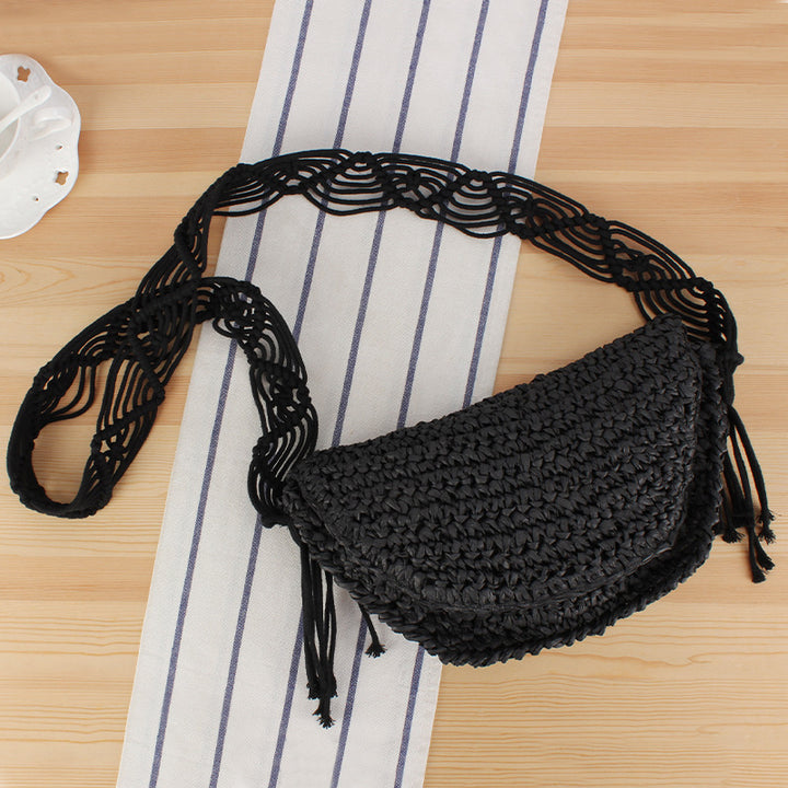 Braided Shoulder Bag in Creative Macrame Design Stornfield