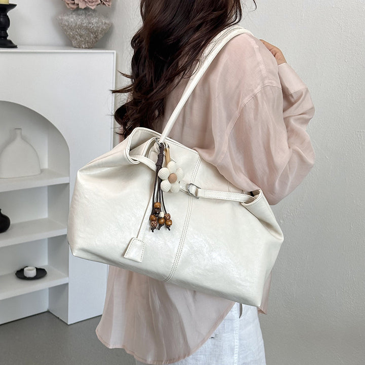 Spacious Leather Tote