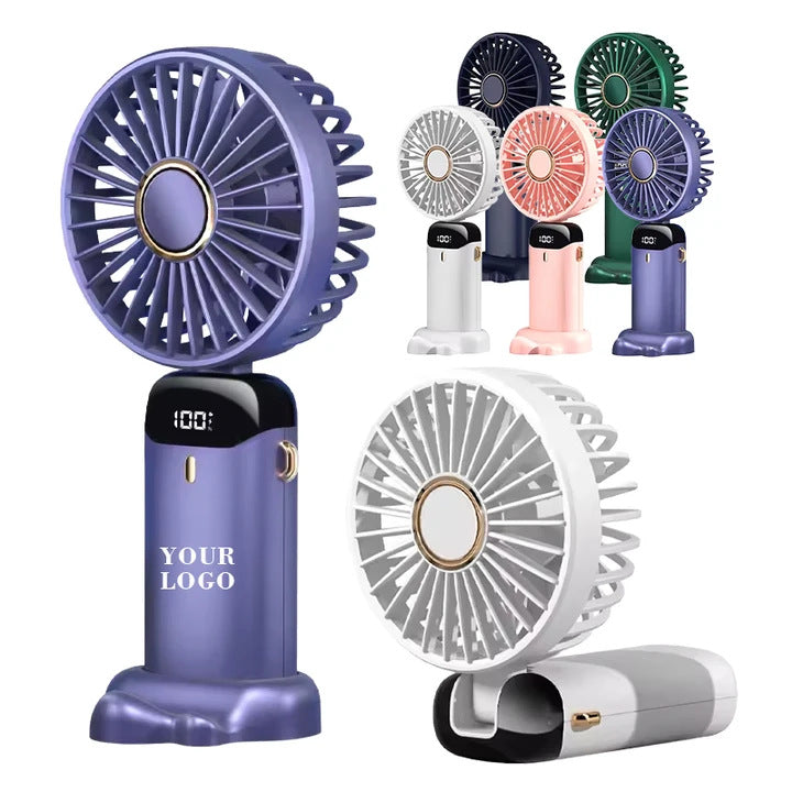 Portable Mini Hand Fan with Digital Display Stornfield