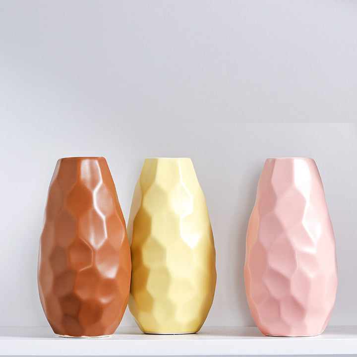 Unique Geometric Ceramic Vase Stornfeild
