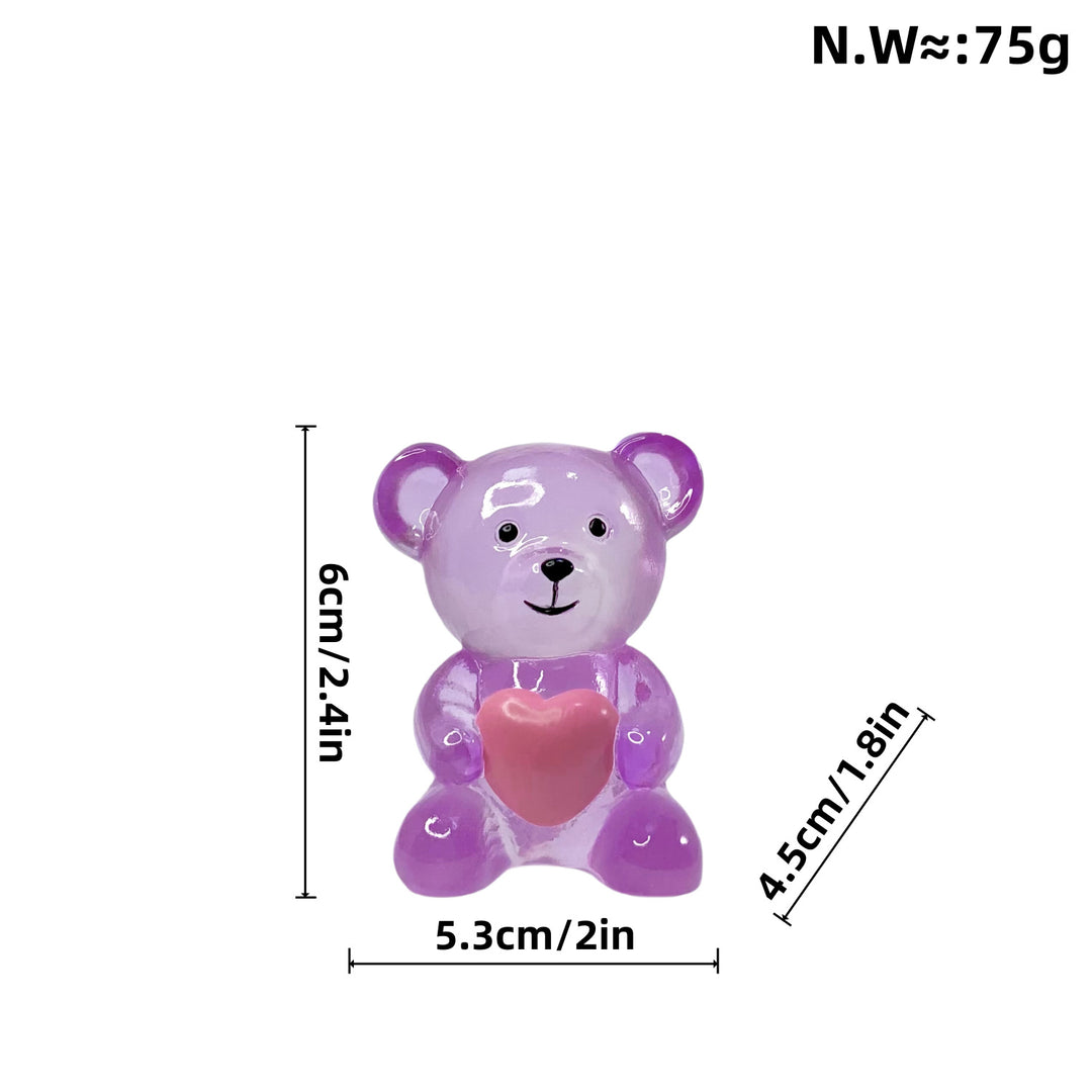 Decorative bear figure with heart Stornfield