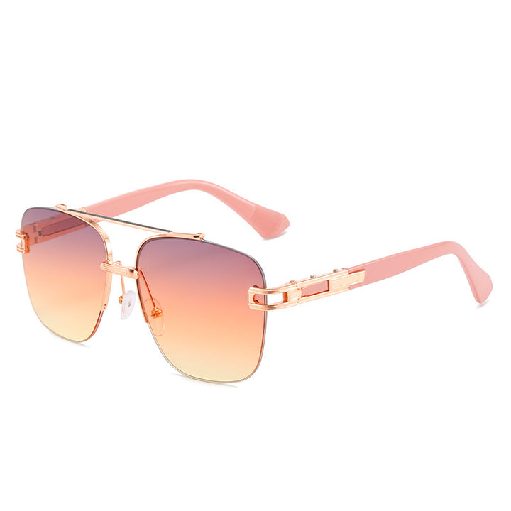 Women's fashionable square sunglasses with elegant metal frame Stornfield