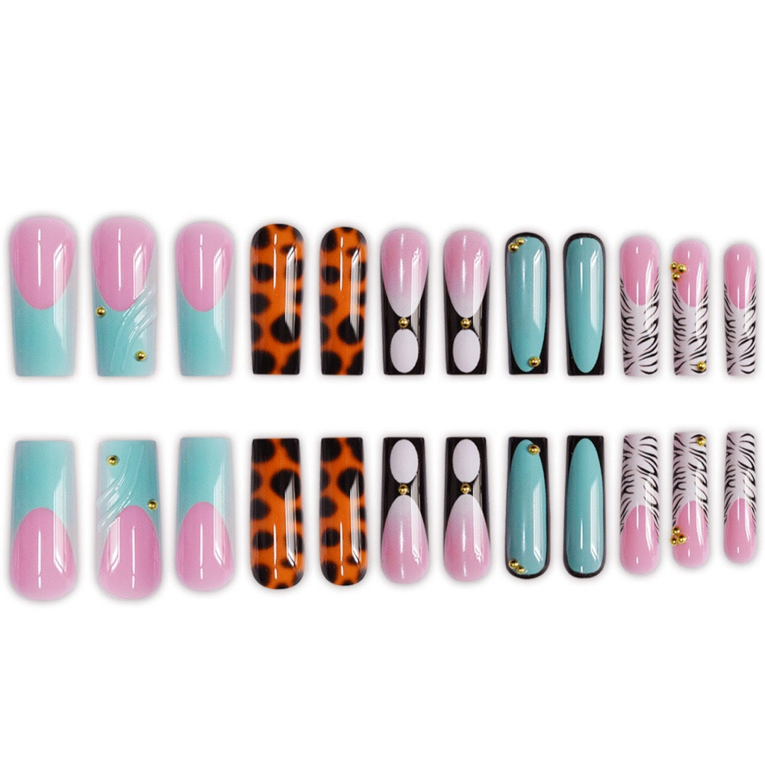 Artistic Long Acrylic Nail Enhancements Stornfield