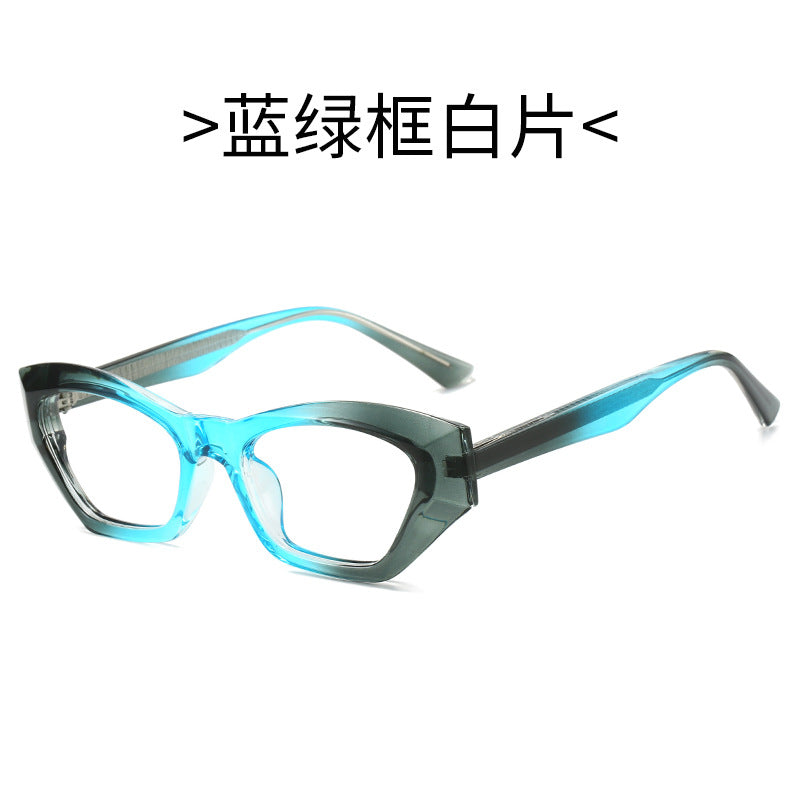 Ladies Cat-Eye Sunglasses with Modern Transparent Accents Stornfield