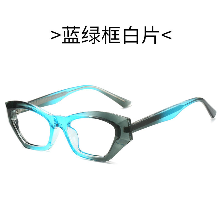 Ladies Cat-Eye Sunglasses with Modern Transparent Accents Stornfield