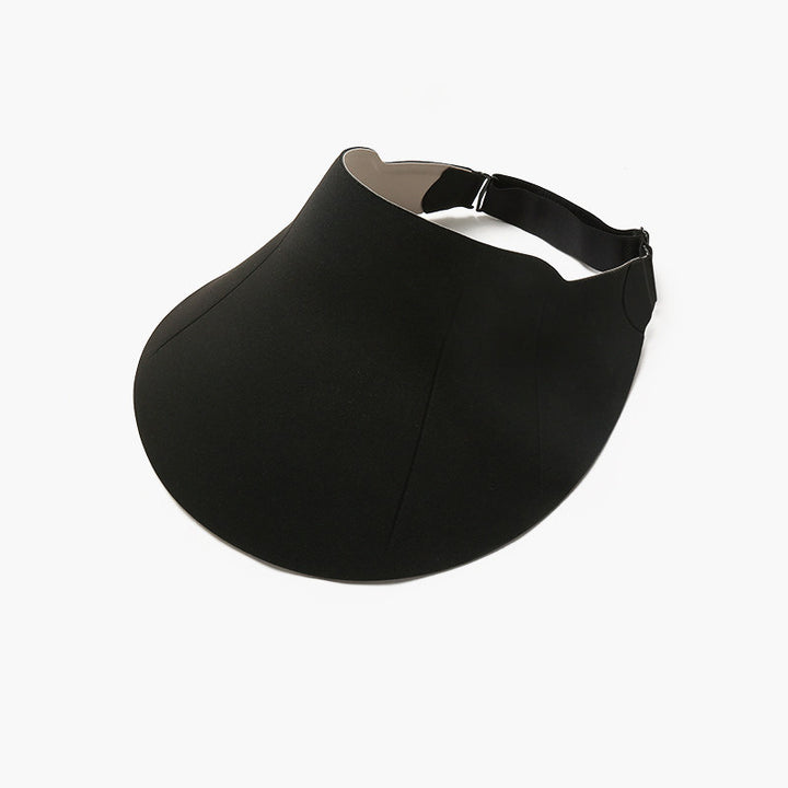 Oversized Curved-Brim Sun Visor with Adjustable Elastic Back Strap Stornfield