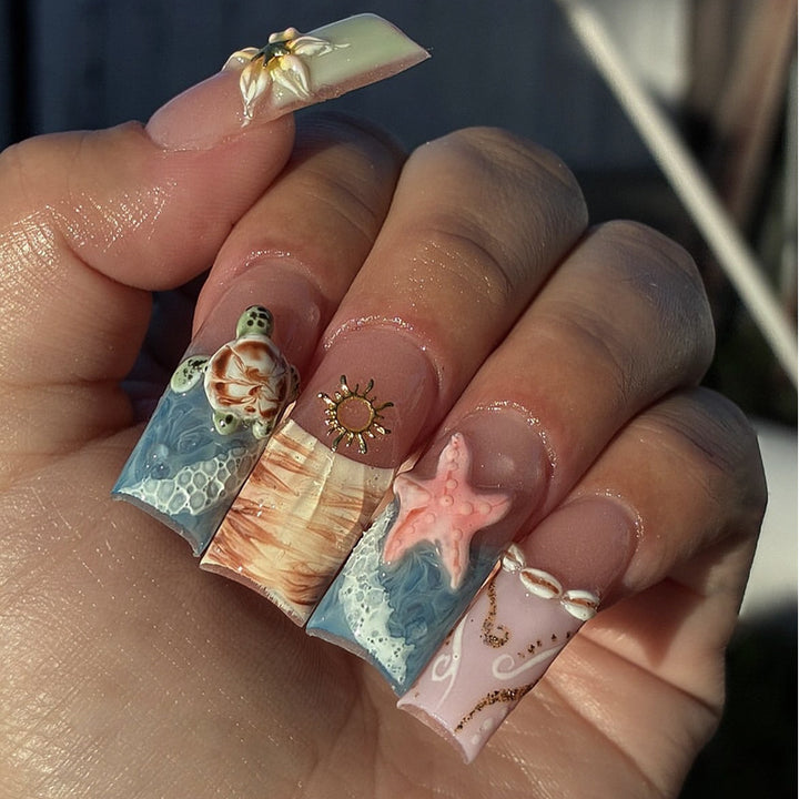 Creative Themed Press-On Nail Art Set Stornfield