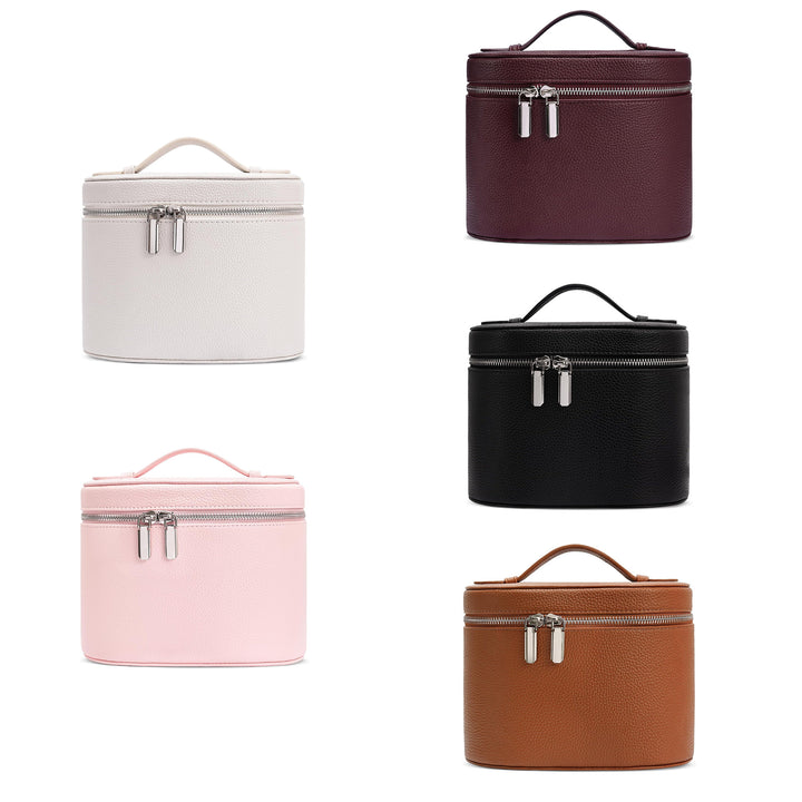 Cosmetic storage bag with elegant design and sturdy carrying handle Stornfield